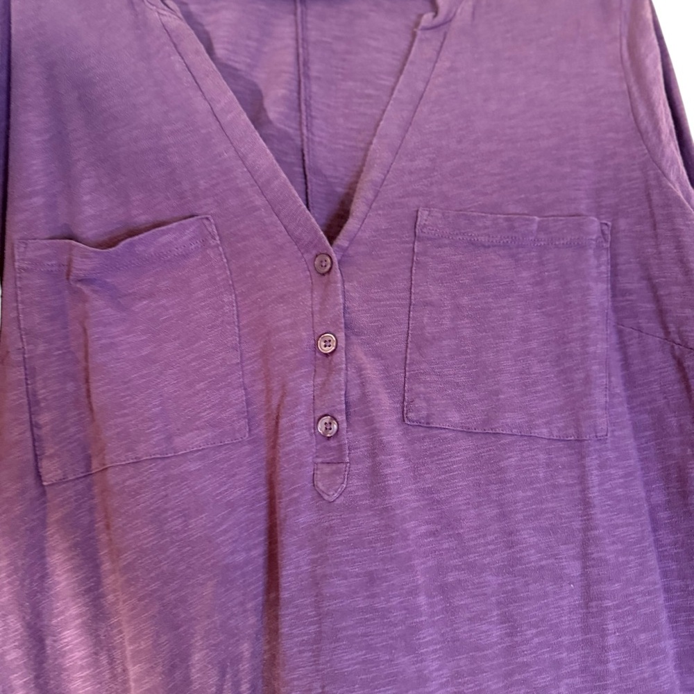 Torrid Vintage Slub V Neck 3/4 Sleeve Top Lot of 3- Size 2 - Picture 5 of 8